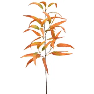 Kunstbloem Eucalyptus 95cm - Oranje