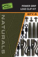 Fox Edges Naturals Power Grip Lead clip kit 5st.