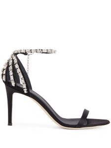 Giuseppe Zanotti sandales Adele 85 mm ornées de cristal - Noir