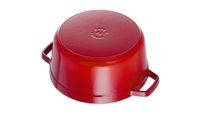 Staub Ronde Stoof-/Braadpan 28 cm Kersenrood - thumbnail