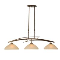 Masterlight Eetkamer hanglamp Bolzano 3-lichts bronsbruin 2937-21-34