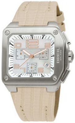Horlogeband Breil BW0398 Leder Beige 18mm