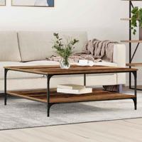 Salontafel Oud hout 100 x 100 x 40 cm Bewerkt hout