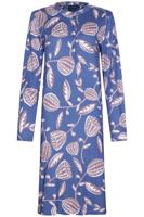 Blauw dames nachthemd met knopen