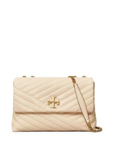 Tory Burch sac en cuir à plaque logo - Tons neutres