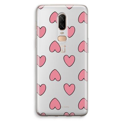 Ondersteboven verliefd: OnePlus 6 Transparant Hoesje