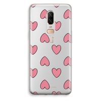 Ondersteboven verliefd: OnePlus 6 Transparant Hoesje