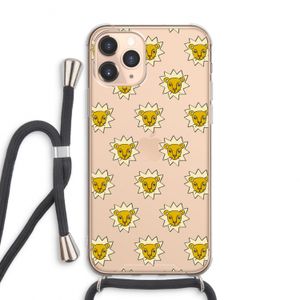 Leeuwenkoppen: iPhone 11 Pro Max Transparant Hoesje met koord