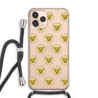 Leeuwenkoppen: iPhone 11 Pro Max Transparant Hoesje met koord