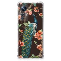 Xiaomi 12 | 12x Case Anti-shock Pauw met Bloemen - thumbnail