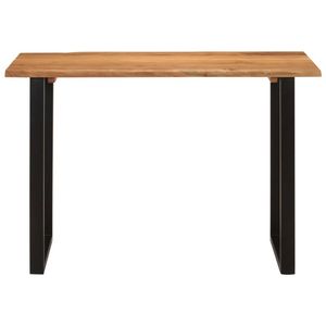 The Living Store Eettafel Massief Acaciahout - 110 x 50 x 76 cm - Levendige vormen en randen