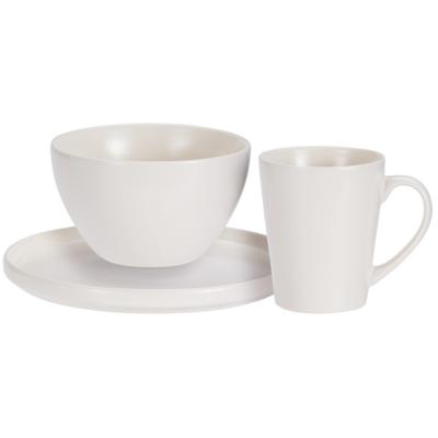 Ontbijt Servies set - 6-delig - wit - keramiek - tafelservies - 2 personen Ontbijt Servies set - 6-delig - wit - keramiek - tafelservies - 2 personen