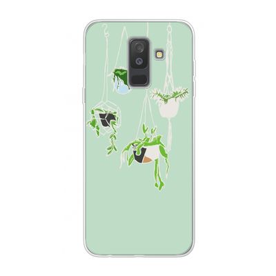 Hang In There: Samsung Galaxy A6 Plus (2018) Transparant Hoesje