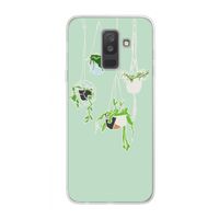 Hang In There: Samsung Galaxy A6 Plus (2018) Transparant Hoesje