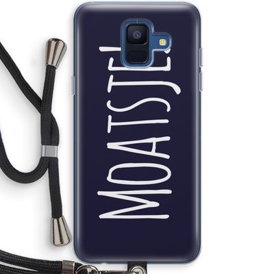 Moatsje!: Samsung Galaxy A6 (2018) Transparant Hoesje met koord