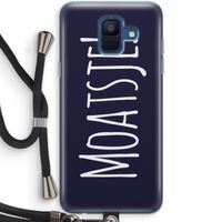 Moatsje!: Samsung Galaxy A6 (2018) Transparant Hoesje met koord