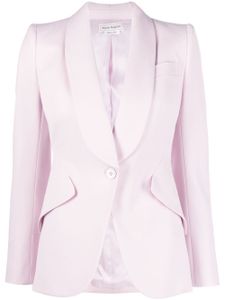 Alexander McQueen blazer à épaules pointues - Rose