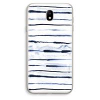 Ink Stripes: Samsung Galaxy J7 (2017) Transparant Hoesje