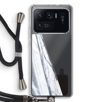Gestreepte marmer: Xiaomi Mi 11 Ultra Transparant Hoesje met koord
