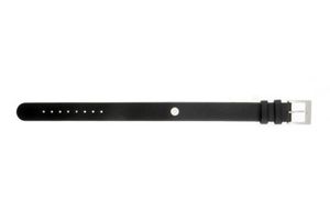 Horlogeband Mondaine BM20009 Onderliggend Leder Zwart 14mm