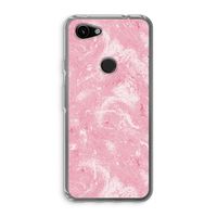 Abstract Painting Pink: Google Pixel 3a Transparant Hoesje
