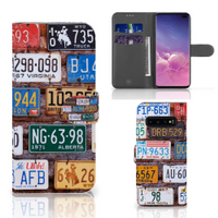 Samsung Galaxy S10 Plus Telefoonhoesje met foto Kentekenplaten - thumbnail