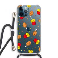 Chicken 'n Fries: iPhone 12 Pro Transparant Hoesje met koord