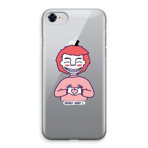 Hartje: iPhone 8 Transparant Hoesje