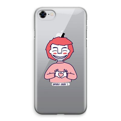 Hartje: iPhone 8 Transparant Hoesje