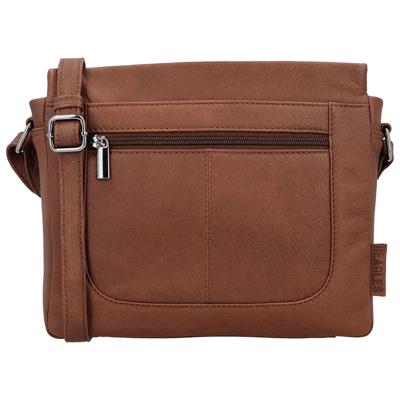 Beagles Leather Schoudertas Benidorm Cognac