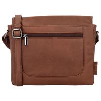 Beagles Leather Schoudertas Benidorm Cognac