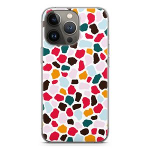 Colored Giraffe: iPhone 13 Pro Transparant Hoesje