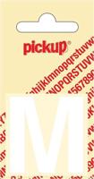Plakletter Helvetica 40 mm Sticker witte letter m Pickup - Pickup