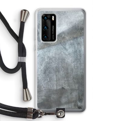 Grey Stone: Huawei P40 Transparant Hoesje met koord