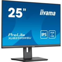 Iiyama prolite xub2595wsu-b5 25" monitor (zwart, hdmi, displayport, vga, 2x usb-a, usb-b)
