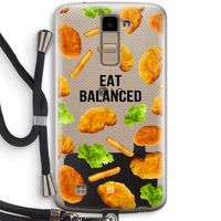 Eat Balanced: LG K10 (2016) Transparant Hoesje met koord