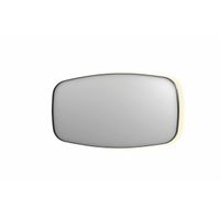 INK SP30 spiegel - 160x4x80cm contour in stalen kader incl indir LED - verwarming - color changing - dimbaar en schakelaar - geborsteld metal black 8409785