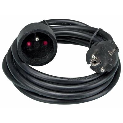 Luxe verlengsnoer - zwart - met penaarde - 5 meter - verlengkabel - kabel - Stroomkabel