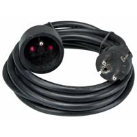 Luxe verlengsnoer - zwart - met penaarde - 5 meter - verlengkabel - kabel - Stroomkabel