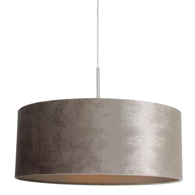 Steinhauer HanglampSparkled 50cm grijs met Taupe velours - 8149ST