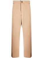 Maison Kitsuné pantalon de costume à coupe droite - Marron