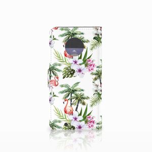 Motorola Moto G6 Telefoonhoesje met Pasjes Flamingo Palms