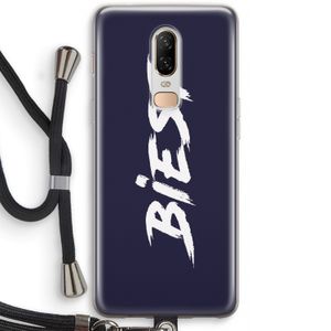 Biest: OnePlus 6 Transparant Hoesje met koord
