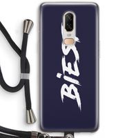 Biest: OnePlus 6 Transparant Hoesje met koord