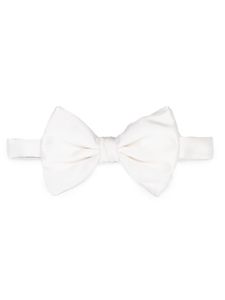 Giorgio Armani nœud papillon en soie - Blanc