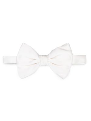 Giorgio Armani nœud papillon en soie - Blanc