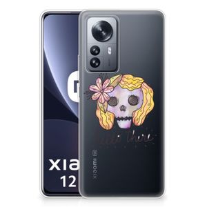 Silicone Back Case Xiaomi 12 Pro Boho Skull