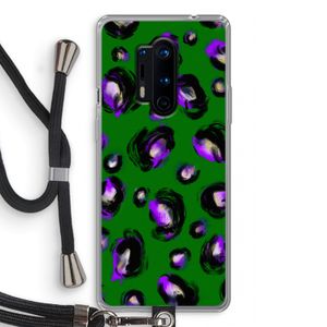 Green Cheetah: OnePlus 8 Pro Transparant Hoesje met koord
