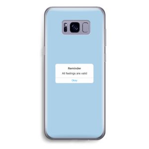 Reminder: Samsung Galaxy S8 Plus Transparant Hoesje