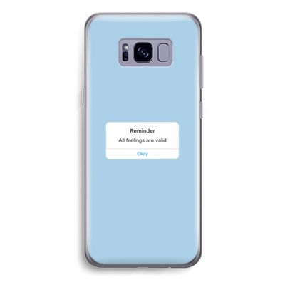 Reminder: Samsung Galaxy S8 Plus Transparant Hoesje